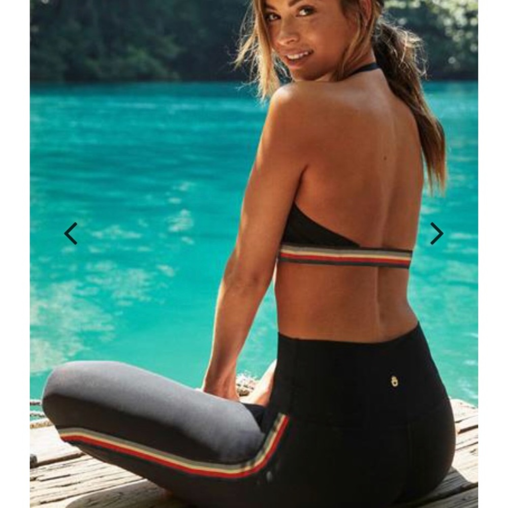 SPIRITUAL GANGSTER RASTA STRIPE 7/8 ACTIVE LEGGING - Picture 4 of 6